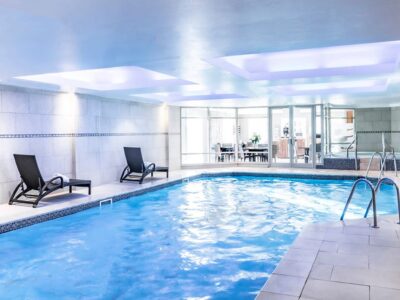 indoor pool at wood hall hotel and spa yorkshire